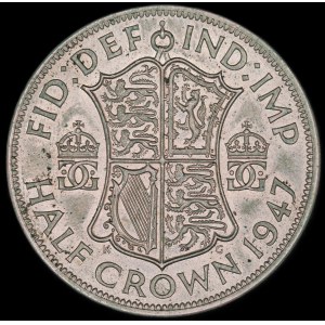 Great Britain. 1/2 Crown 1947