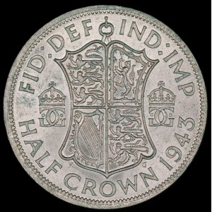 Great Britain. 1/2 Crown 1943