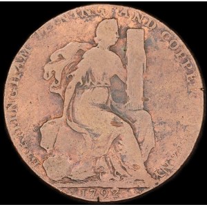 Great Britain. 1/2 Penny Token Birmingham 1792