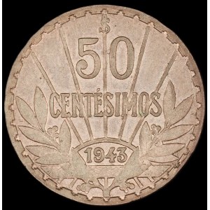 Uruguay. 50 Centesimos 1943