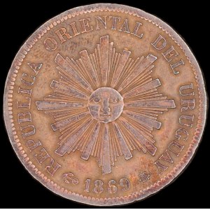 Uruguay. 1 Centesimo 1869 A Paris
