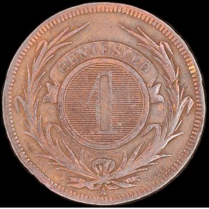 Uruguay. 1 Centesimo 1869 A Paris