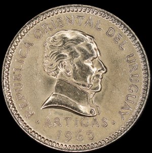 Uruguay. 10 pesos 1965