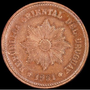 Uruguay. 5 Centimos 1951