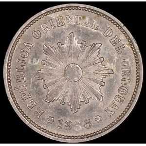 Uruguay. 5 Centimos 1936