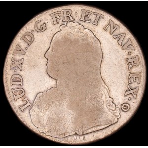 France. 1 Ecu 1732 E Tours Louis XV