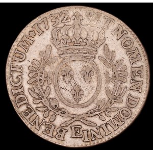France. 1 Ecu 1732 E Tours Louis XV