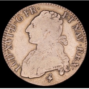 France. 1/2 Ecu 1791 A Paris Louis XVI