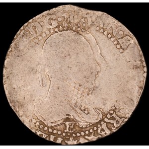 France. 1/2 Franc 1587 Henri III Double Strike