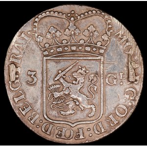 Netherlands. 3 Gulden 1793 Utrecht