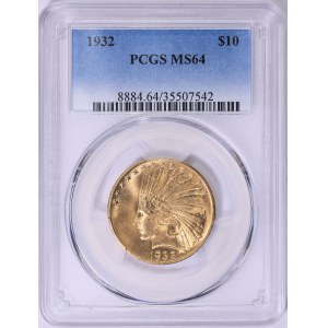 United States of America. 10 Dollars 1932 Indian Gold