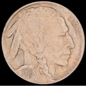 United States of America. 5 Cents 1916 Philadelphia