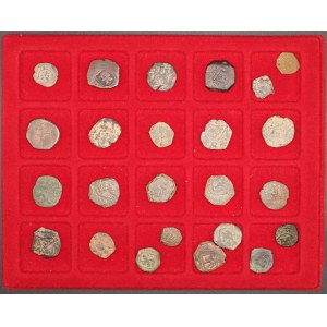 Spain. 1522-1556 Lot of 24 Bronze Maravedis (2 & 4s) Madrid & Seville