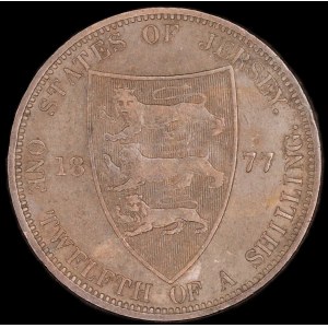 Jersey. 1/12 Shilling 1877 Victoria