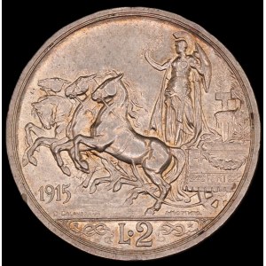 Italy. 2 Lire 1915 R Rome
