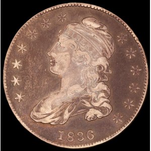 United States of America. 1836/1336 Capped Bust Half Dollar Overdate