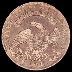 United States of America. 1836/1336 Capped Bust Half Dollar Overdate