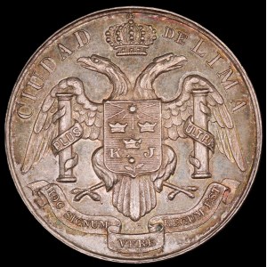 Peru. Medal Dupetit-Thouars Lima 1911 Silver
