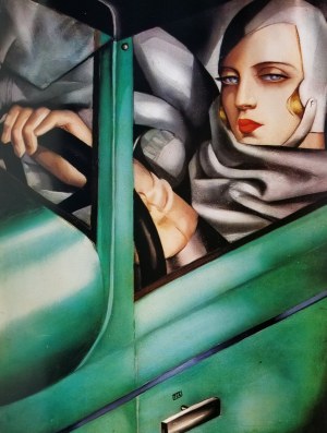 Tamara Łempicka, Autoportret w zielonym Bugatti