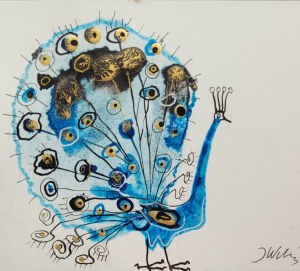 Jozef Wilkoń, Peacock with a Painter's Tail