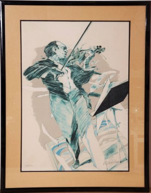 Claude WEISBUCH (1927-2014), Skrzypek, 1977