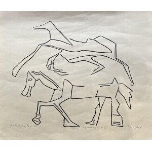 Jerzy Panek, Galopujące konie II, 1970