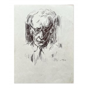 Józef CZAPSKI (1896-1993), Autoportet szkic
