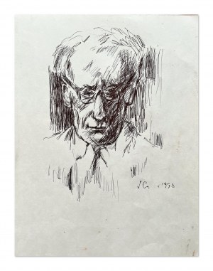 Jozef CZAPSKI (1896-1993), Self-portrait sketch