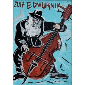 Edward Dwurnik (1943 - 2018), Kontrabasista, 2017