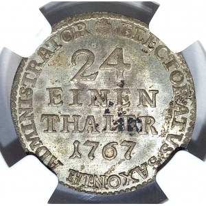 Saksonia, Ksawery jako administrator, 1/24 talara 1767 EDC, Drezno - rzadkie