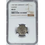 Saksonia, Ksawery jako administrator, 1/24 talara 1767 EDC, Drezno - rzadkie