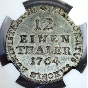 Saksonia, Ksawery jako administrator, 1/12 talara 1764 EDC, Drezno - rzadkie