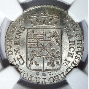 Saksonia, Ksawery jako administrator, 1/12 talara 1767 EDC, Drezno - rzadkie