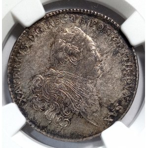 Saksonia, Ksawery jako administrator, 1/3 talara 1767 EDC, Drezno - rzadkie