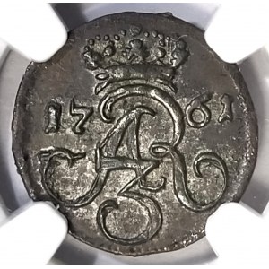 Polska, August III Sas, szeląg 1761, Gdańsk