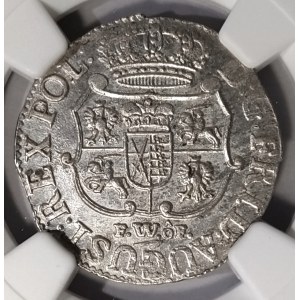 Polska, August III Sas, 1/12 talara 1751 FWôF, Drezno - rzadkie