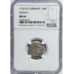 Polska, August II Mocny, 1/48 talara 1720 IGS, Drezno - bardzo rzadkie