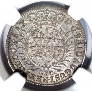 Polska, August II Mocny, 1/12 talara 1703 EPH, szczupak w lewo, Lipsk