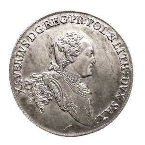 Saksonia, Ksawery jako administrator, talar 1767 EDC, Drezno