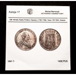 Saksonia, Ksawery jako administrator, talar 1767 EDC, Drezno