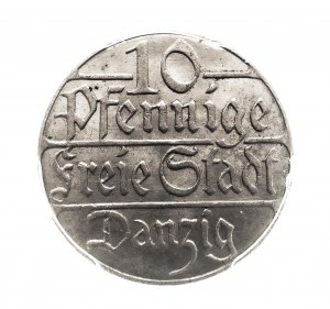 Svobodné město Gdaňsk, 10 fenig 1923.