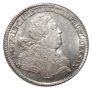 Polsko, Frederick Krystian, 2/3 tolaru (gulden) 1763 , Drážďany - krásné