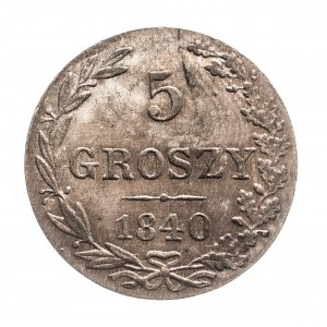 Kingdom of Poland, 5 groszy 1840, Warsaw.