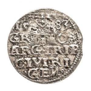 Polska, Stefan Batory, trojak 1583, Ryga - piękny