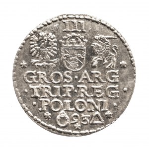 Polska, Zygmunt III Waza, trojak 1593, Malbork