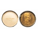 Czechy, Španiel Otakar, T. G. Masaryk, 85. urodziny 1935 Brąz 50 mm