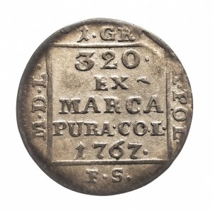 Polska, Stanisław August Poniatowski, grosz srebrny 1767 FS, Warszawa