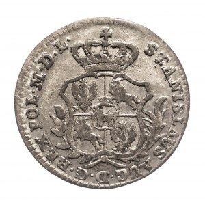 Polska, Stanisław August Poniatowski, półzłotek (2 grosze) 1766 F.S., Warszawa