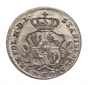 Polsko, Stanisław August Poniatowski, poloviční zlato (2 grosze) 1766 F.S., Varšava
