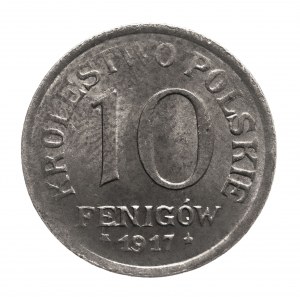 Kingdom of Poland, 10 fenig 1917 - minted